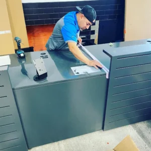 Professional commercial fixture installation